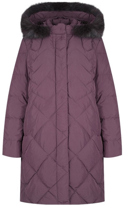 크로커다일레이디 여성용 롱기장 후드 구스 보온 점퍼 CLCWDW108