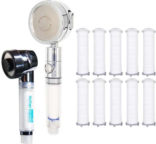 마더센트 주방용 수전 + 온앤오프 수전 + 리필 필터 10p 세트, 1세트