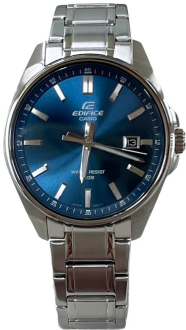 CASIO 卡西歐 EDIFICE 堅實俐落時標 大3針運動風腕錶 鋼帶手錶 EFV-150D-2AVUDF