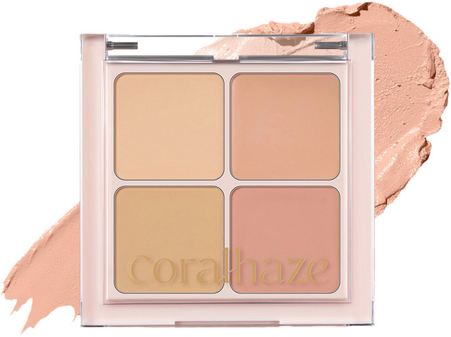 코랄헤이즈 스킨 핏 컨실러 팔레트 7.2g, 1개, 혼합색상