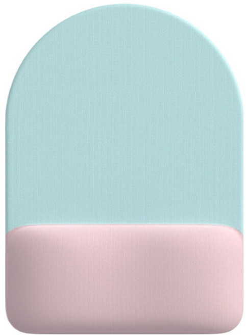 다온견고한마우스손목받침 180 x 248 x 20 mm, 블루 + 핑크 , 1개