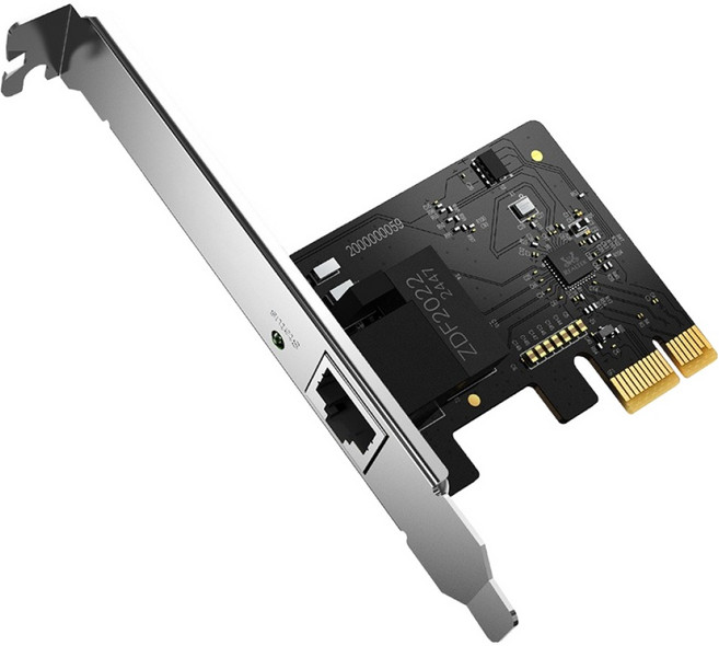 머큐시스 1Gbps PCle 네트워크 어댑터 랜카드, 1개, MA210E