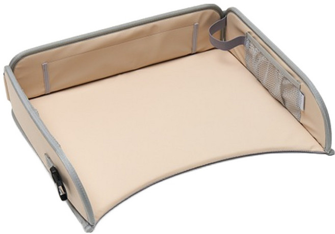 하쥬르 유아용 PU 카시트 트레이, 베이지, 1개