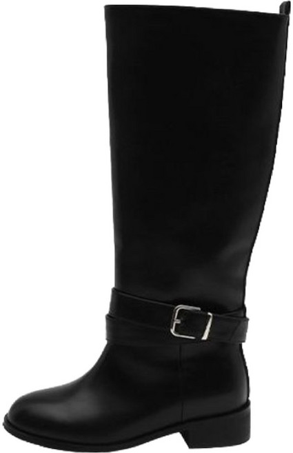 사뿐 로미린 버클 스트랩 부츠 롱 3.5cm