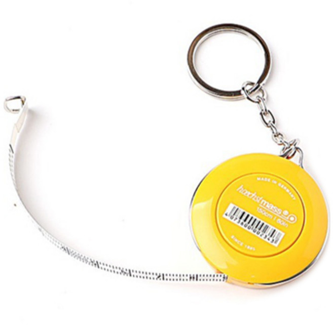 동대문단추왕 피코 고급형 휴대용 열쇠고리 원터치 자동 줄자 랜덤발송, 1개, 150cm