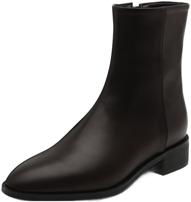 사뿐 페이블 라운드 앵클부츠 3.5cm