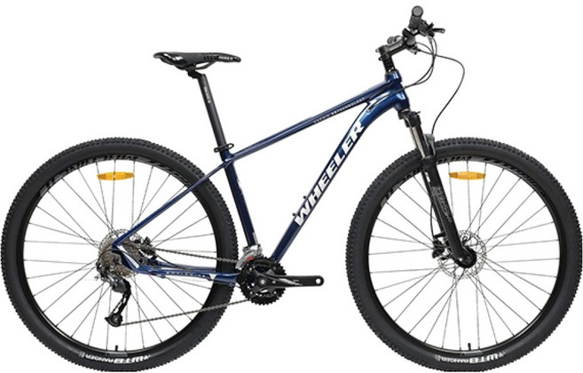 휠러 시마노 유압식 MTB 자전거 프로빅100 15.5 방문설치, 블루, 1개, 180cm