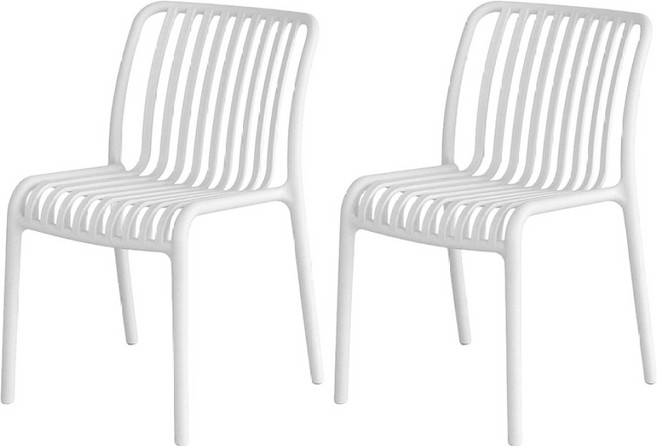 지엠퍼니처 GMF 아시엘 카페 인테리어 테라스 의자, 화이트, 2개