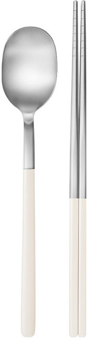 바겐슈타이거 데일로어 1인 수저세트, 밀크베이지, 숟가락 + 젓가락, 1세트