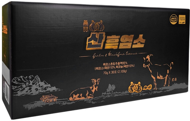 웰빙스토리 흑마늘 산 흑염소 진액 30p, 2.1L, 1개