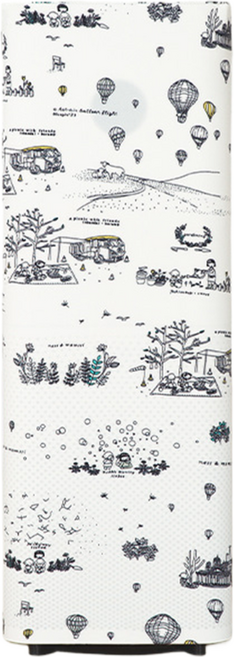 셀렉트 인테리어 공기청정기커버 화이트 열기구 가로 20cm x 높이 44cm, 1개