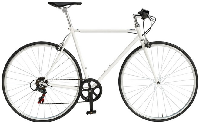 오투휠스 클리오 7 입문용 하이브리드 자전거 470 700C 방문설치, 화이트, 1개, 165cm