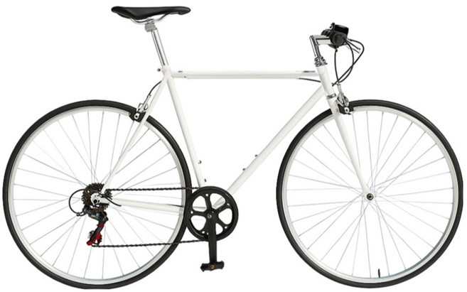 오투휠스 클리오 7 입문용 하이브리드 자전거 470 700C 방문설치, 화이트, 1개, 168cm
