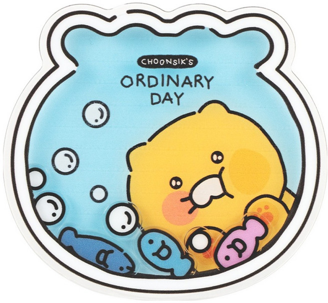 카카오프렌즈 춘식이 어항 맥세이프 스마트톡 쉐이커 모션 맥그립, 복주머니, 1개