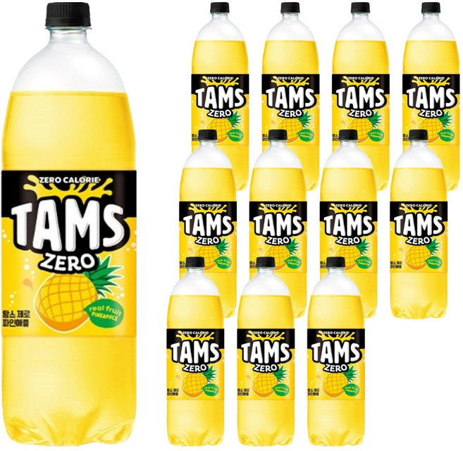 탐스제로 파인애플, 1.5L, 12개
