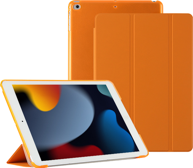 넥스캐시 스퀘어홀 공용 심플한 케이스, 오렌지, 1개