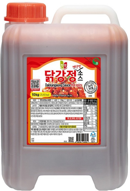 첫맛 닭강정소스 매운맛, 10kg, 1개