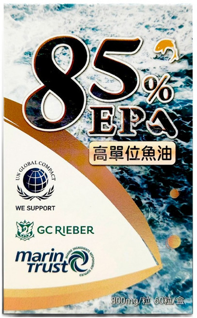 Taiwan Healthy Farm 台灣康田 魚油85%EPA, 1個, 60顆