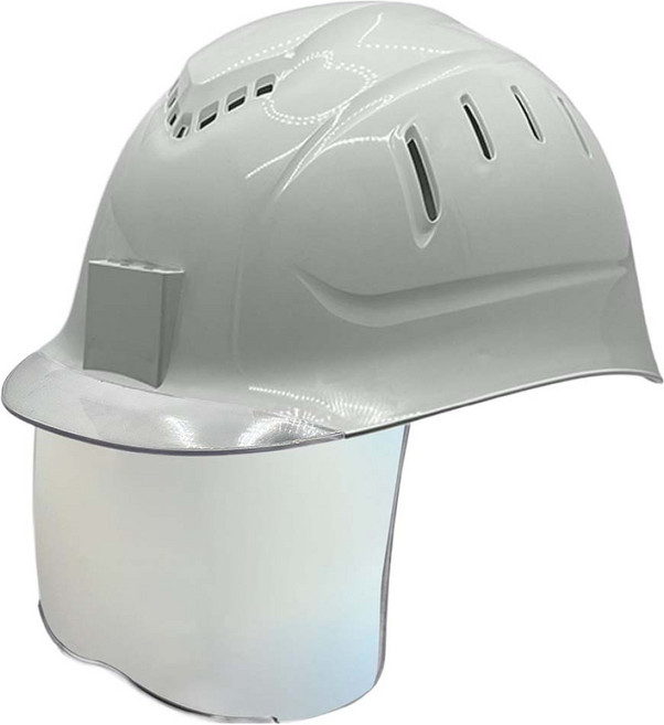 동명 투명창 실버미러보안경 경량통풍모, 그레이, 1개