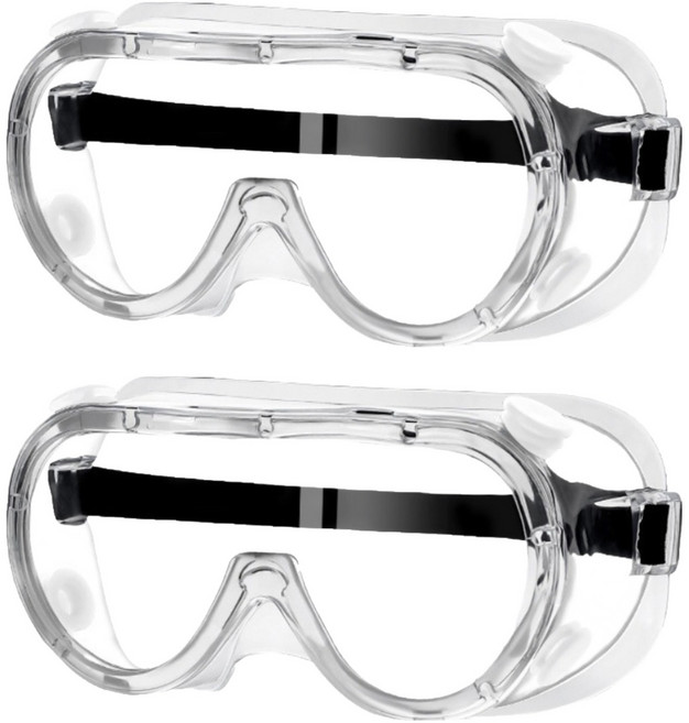 난리시스터즈 워터밤 고글, 투명, 2개