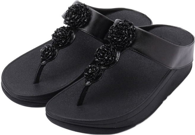 fitflop FINO 珠扣夾腳拖鞋 621200015504