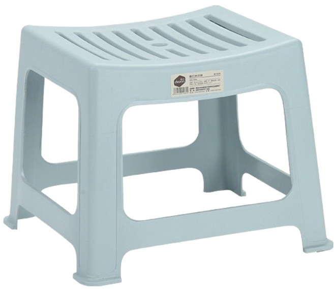 더자카 에어플로우 물빠짐 욕실의자, 블루