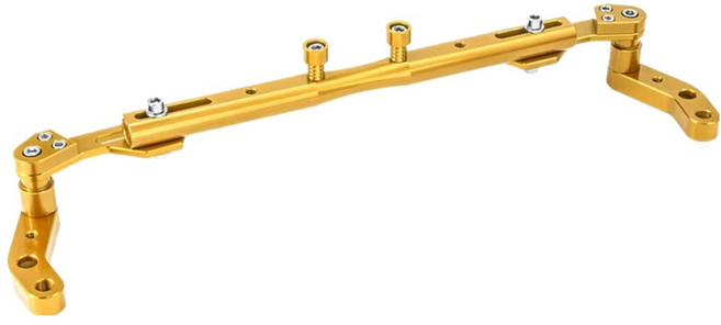 Ez2mk 멀티 오토바이 핸들 크로스바 MS-1370, 옐로우, 1개