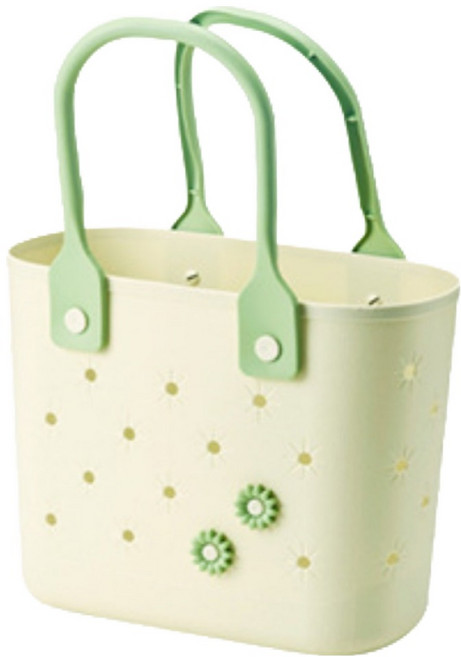 온예리 물빠짐 목욕바구니 수영가방, 아이보리