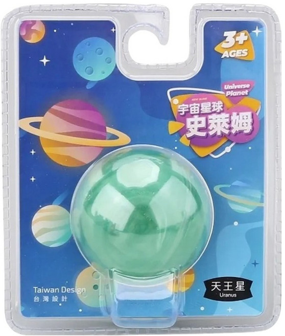 新台圖書 宇宙星球史萊姆, 200g, 1個, 天王星 綠色