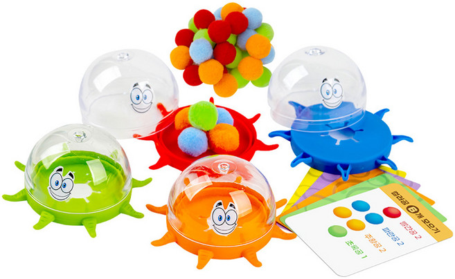 캐스비 보드게임 컬러볼 빨아먹기 챌린지 세트