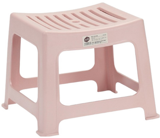 더자카 에어플로우 물빠짐 욕실의자, 핑크