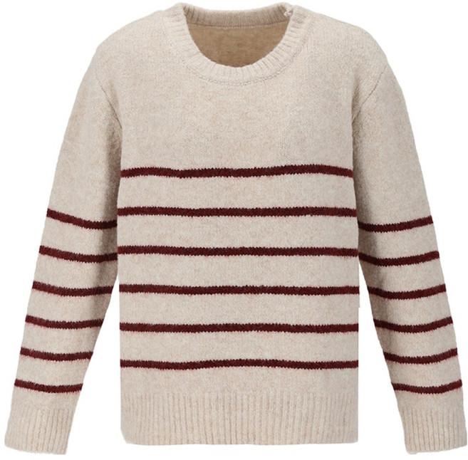 숲 여성용 소프트 스트라이프 니트 SABLK31