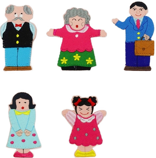 매직캐슬 토독 손가락 가족이야기 워킹맘 세트, 1세트, 5종