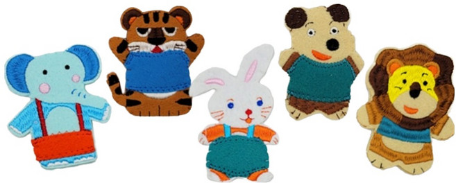 매직캐슬 토독 손가락 동물이야기 5종 세트, 1세트, 5개