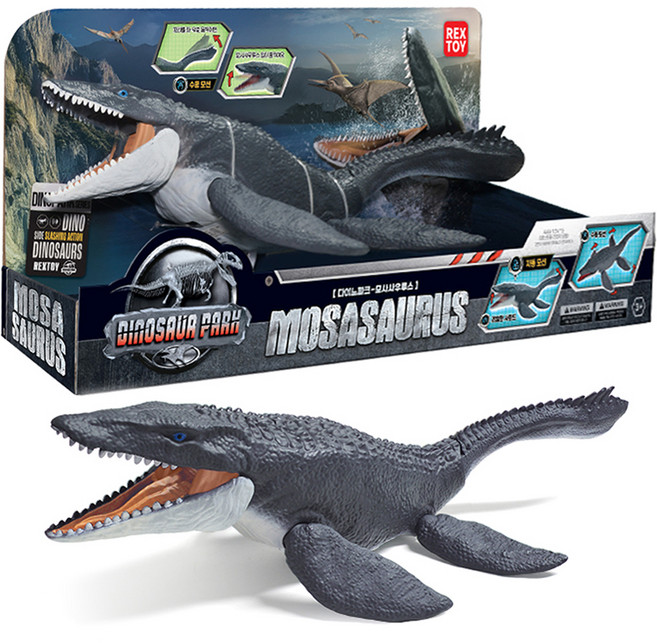 씽크토이 다이노파크 모사사우루스 리얼 공룡 사운드 움직이는 장난감, 1개