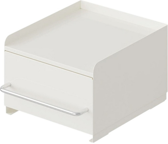 21세기트랜드 럼블 적층형 서랍형 철제 미니 자석선반 주방 옷장 정리 수납함 하단, 화이트, 1개