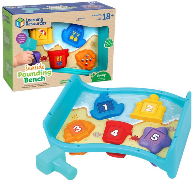 러닝리소스 해변 망치 놀이 세트 LER3612, 1세트, 혼합색상
