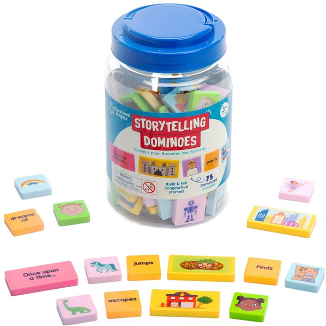 러닝리소스 스토리텔링 도미노 세트 EDI2928, 1세트, 혼합색상