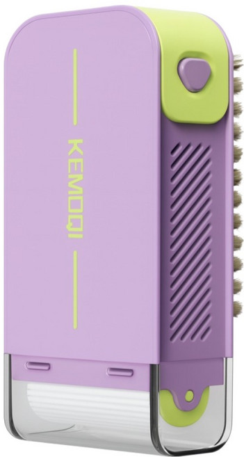 웰티움 다기능 세탁 비누 보관케이스 브러시 올인원, 퍼플, 1개