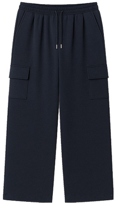 플레이즈 남성용 숏/롱 기장 스트링 밴딩 포켓카고 와이드 트레이닝 팬츠