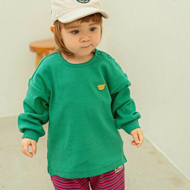 삠뽀요 아동용 베어몬티셔츠 OLTCT07