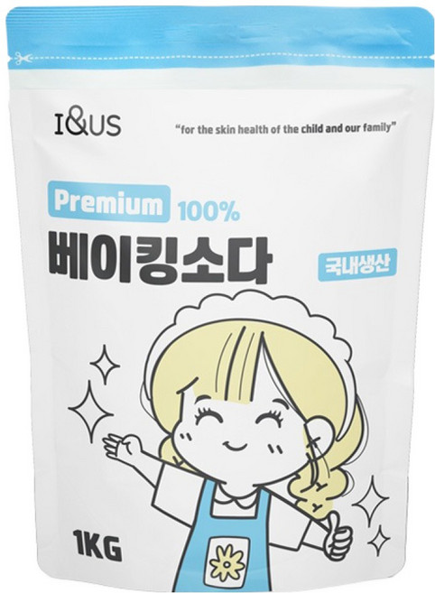 아이앤어스 국내산 프리미엄 베이킹소다, 1개, 1kg