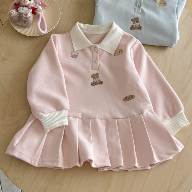 Arbe 아동용 베이커리 베어 원피스