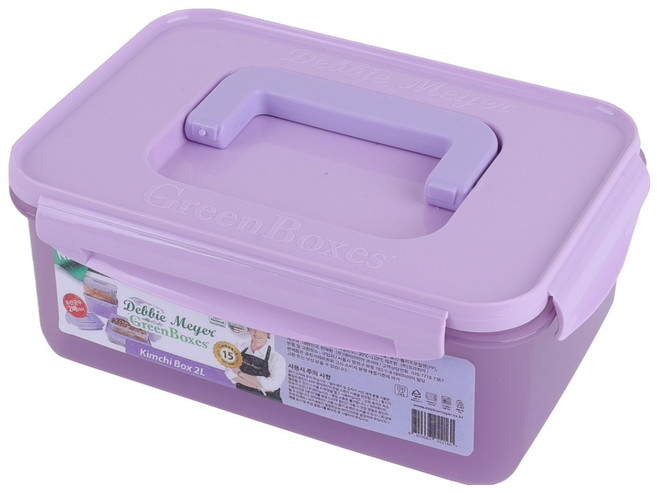 데비마이어 김치박스 퍼플, 2L, 1개