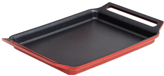 로얄스타 인덕션 겸용 직사각 파티 그리들 팬, 1개, 43cm