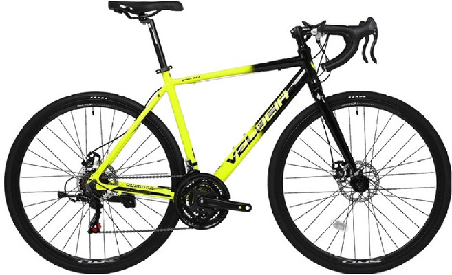 벨로시아 로드자전거 펜서R2.1D 알루미늄 시마노21단 510mm 방문설치, 블랙라임, 1개, 180cm