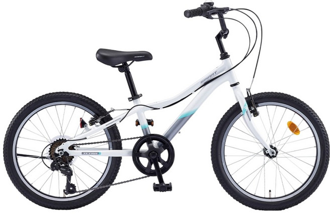 스마트 테트라 20 7단 MTB 자전거 방문설치, 펄화이트, 1개, 160cm