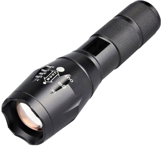 強光手電筒兩用式, 1個, 黑色