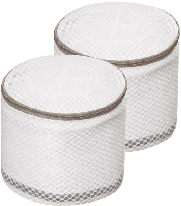 이지딜 속옷전용 손상방지 세탁망 17 x 17 x 15 cm, 화이트 원통, 2개
