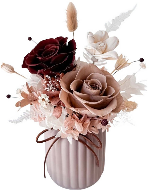 Floral M 花藝 Maple 楓糖卡布奇諾永生花禮, 咖啡色